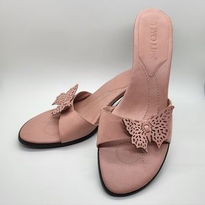 Leather Two Lips Sandals 👡